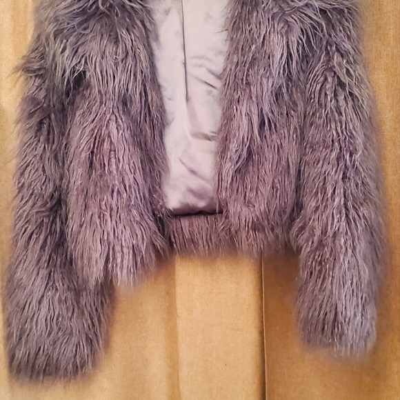 Unreal Fur Lavender Teddy Jacket - Picture 1 of 4